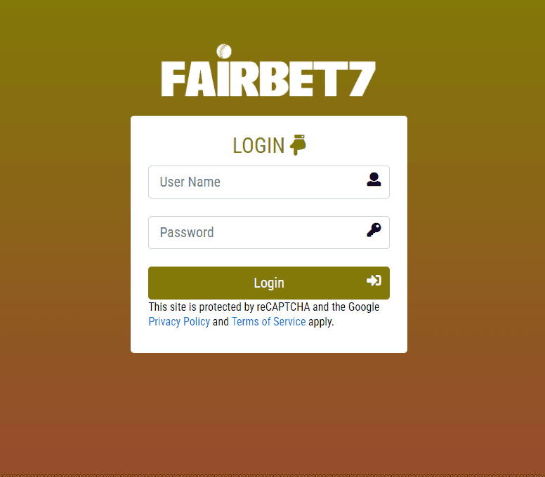 Login FAIRBET7 ID